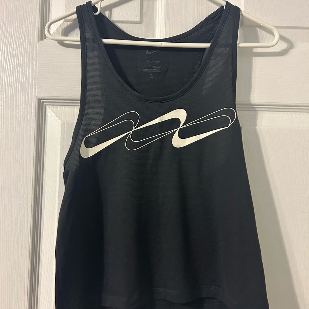Nike Women's Dri-fit charcoal Black running Tank Top XS